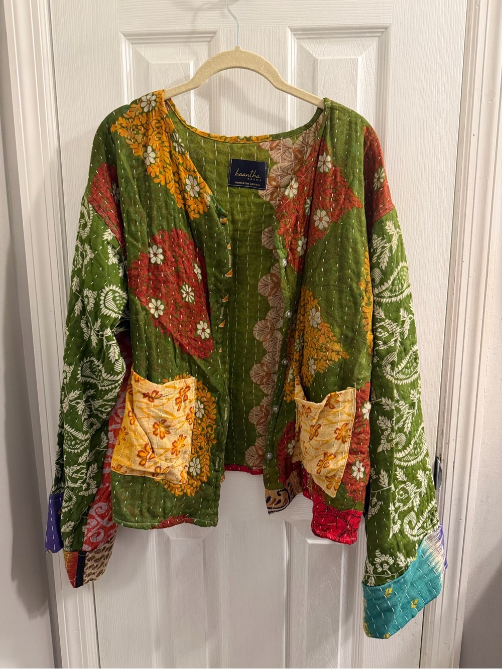 Reversible Kantha Jacket - Picture 1 of 14